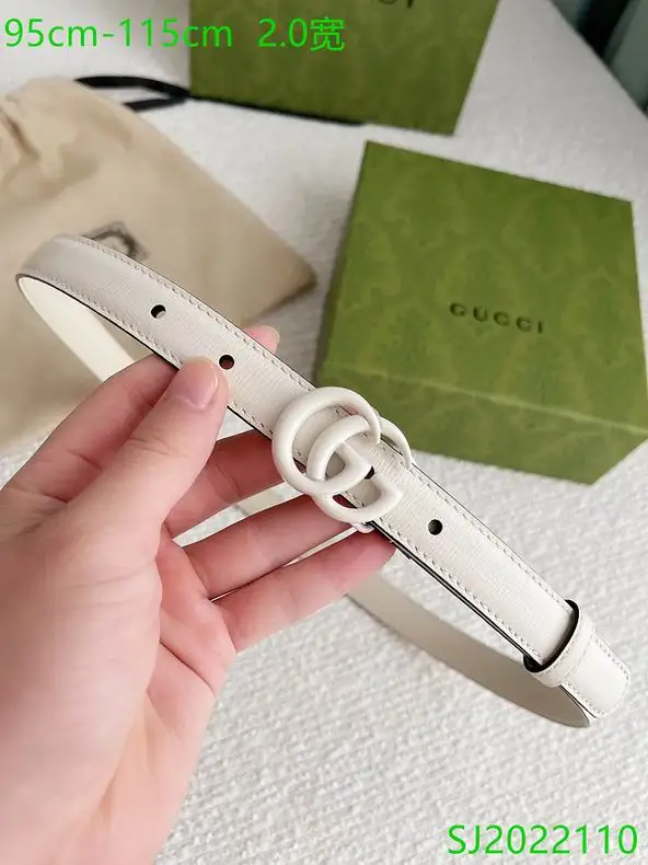 Gucci belt 20mmX95-115cm 7D02